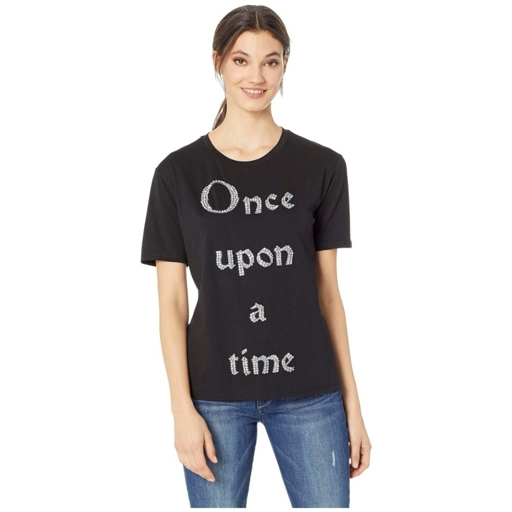 Juicy Couture Beauty & the Beast Crystal T Shirt L